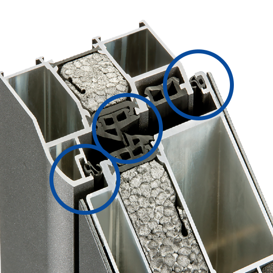 Haustür mit 3 Dichtungsebenen