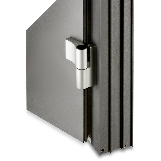 Haustür mit aufliegendem Türband