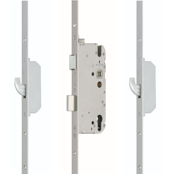 Sichere Aluminium Haustür mit Riegelhakenschloss