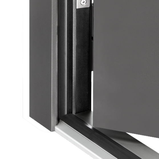 Eingangstür mit geradem Türrahmen